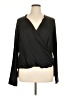 Kenneth Cole New York 100% Polyester Black Long Sleeve Blouse Size XL - photo 1
