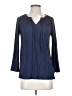MICHAEL Michael Kors Blue Long Sleeve Blouse Size XS - photo 1