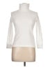 Lands' End 100% Cotton Ivory Long Sleeve Turtleneck Size L - photo 1