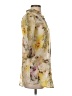 Sugar 100% Cotton Floral Yellow 3/4 Sleeve Button-Down Shirt Size 2 - photo 4