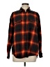 Old Navy 100% Cotton Plaid Orange Long Sleeve Button-Down Shirt Size M (tall) - photo 1