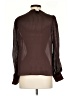 Express 100% Polyester Brown Long Sleeve Blouse Size XS - photo 2