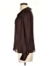 Express 100% Polyester Brown Long Sleeve Blouse Size XS - photo 5