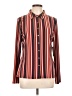 Tommy Hilfiger Stripes Red Long Sleeve Blouse Size L - photo 1