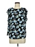 Elle Blue Short Sleeve Blouse Size M - photo 1