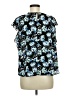 Elle Blue Short Sleeve Blouse Size M - photo 2