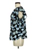Elle Blue Short Sleeve Blouse Size M - photo 5
