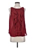Elle 100% Polyester Red Sleeveless Blouse Size S - photo 1