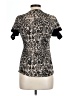 Just Cavalli Black Tan Short Sleeve Blouse Size EU (IT) 46 / US 10 - photo 2