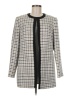 Kasper 100% Polyester Houndstooth Ivory Coat Size 8 - photo 1
