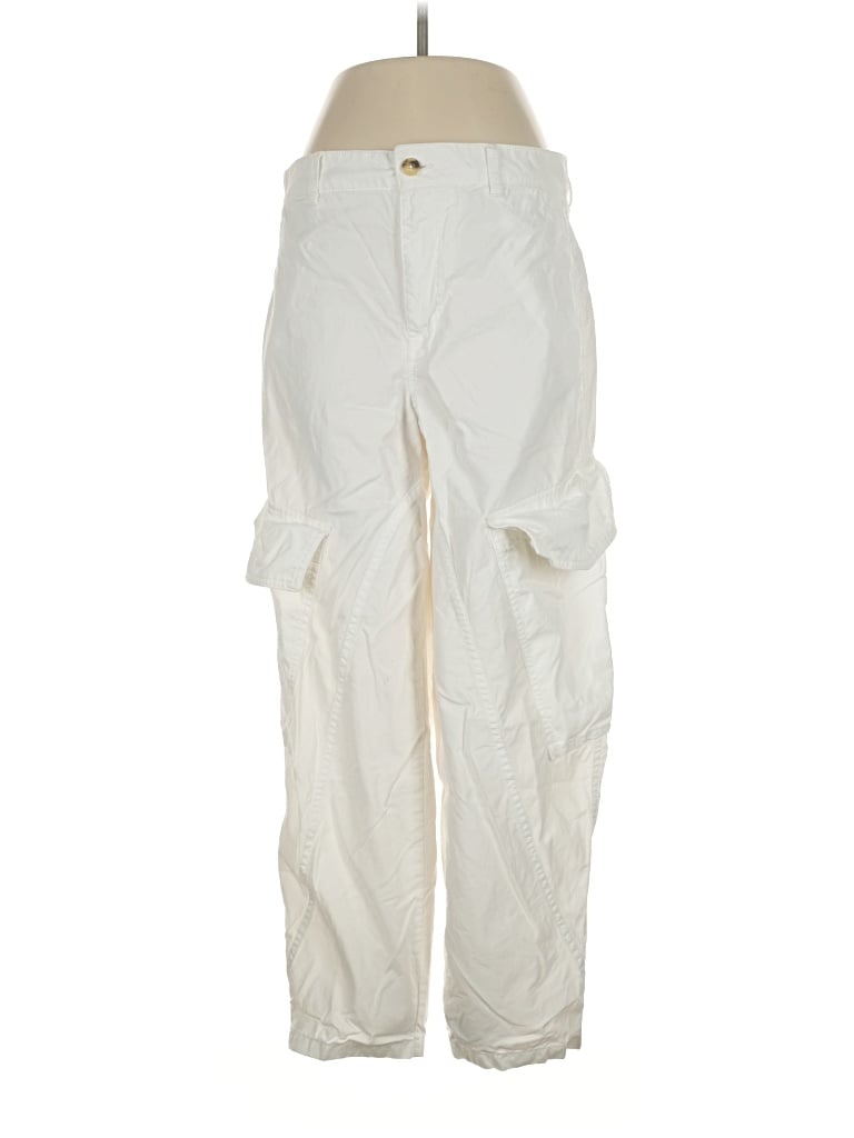 Pre-owned Madewell Cargo Pants In Ivory