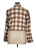 RVCA 100% Cotton Checkered-gingham Brown Long Sleeve Blouse Size XL - photo 2