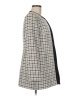 Kasper 100% Polyester Houndstooth Ivory Coat Size 8 - photo 4
