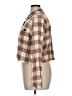RVCA 100% Cotton Checkered-gingham Brown Long Sleeve Blouse Size XL - photo 5