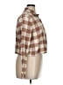 RVCA 100% Cotton Checkered-gingham Brown Long Sleeve Blouse Size XL - photo 4