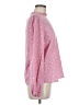 Shein 100% Polyester Polka Dots Pink Long Sleeve Blouse Size 6 - photo 4