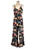 Lush Tropical Black Jumpsuit Size S - photo 2