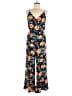 Lush Tropical Black Jumpsuit Size S - photo 1