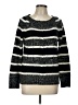 Carol Rose 100% Acrylic Stripes Black Pullover Sweater Size L - photo 1