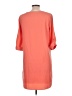 Everly 100% Polyester Solid Orange Casual Dress Size L - photo 2
