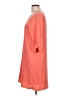 Everly 100% Polyester Solid Orange Casual Dress Size L - photo 5