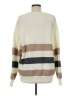 Shein 100% Acrylic Stripes Ivory Pullover Sweater Size 6 - photo 2