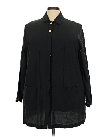 Norm Thompson 3/4 Sleeve Button-Down Shirt (view 1)