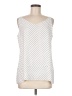 Chico's 100% Polyester White Sleeveless Top Size Med (1) - photo 1