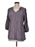 Isabel 100% Rayon Gray 3/4 Sleeve Blouse Size M - photo 1