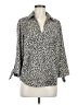 MICHAEL Michael Kors Animal Print Ivory 3/4 Sleeve Blouse Size M - photo 1