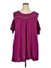 Lane Bryant Purple Short Sleeve Blouse Size 26 - 28 Plus - photo 1