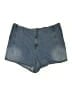 Shein Curve Blue Denim Shorts Size 26 Plus (7) - photo 1
