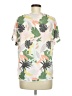 Charlie Tropical Ivory Short Sleeve Blouse Size M - photo 2