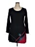 Aller Simplement 100% Cotton Graphic Black Casual Dress Size XL - photo 1