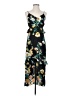 Eyeshadow 100% Rayon Floral Black Casual Dress Size S - photo 1