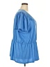 Lane Bryant Blue Short Sleeve Blouse Size 26 - 28 Plus - photo 4
