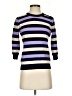 ModCloth Stripes Purple Turtleneck Sweater Size S - photo 1