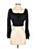 Le Lis 100% Polyester Black 3/4 Sleeve Blouse Size S - photo 1