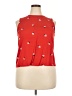 POPSUGAR 100% Rayon Red Sleeveless Blouse Size XXL - photo 1