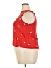 POPSUGAR 100% Rayon Red Sleeveless Blouse Size XXL - photo 5