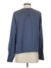 Banana Republic 100% Polyester Blue Long Sleeve Top Size S - photo 2