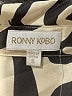Ronny Kobo 100% Polyester Animal Print Ivory Long Sleeve Blouse Size S - photo 7