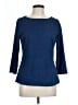 J. McLaughlin Blue 3/4 Sleeve T-Shirt Size L - photo 1