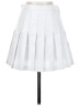 American Apparel 100% Polyester Solid White Formal Skirt Size S - photo 1
