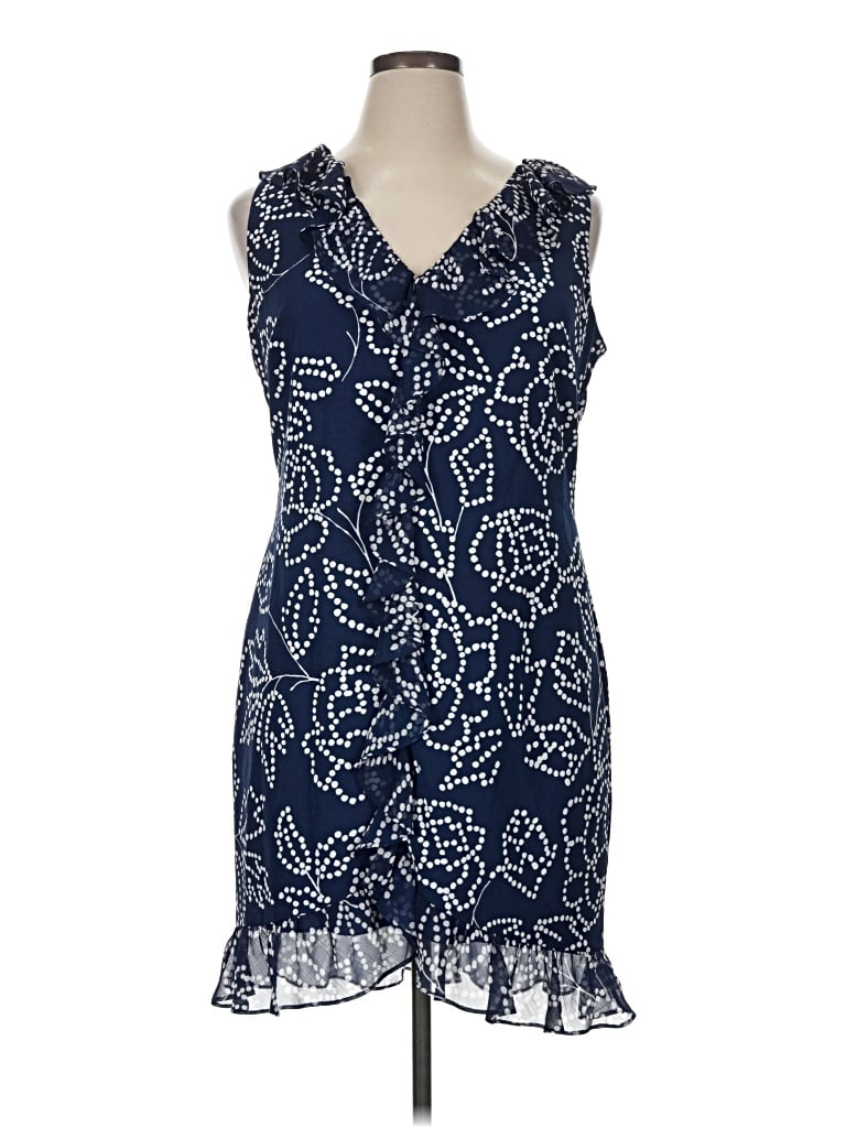 Pre-owned Karl Lagerfeld Cocktail Dress In Blue
