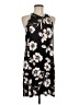 Veronica M. Floral Black Casual Dress Size M - photo 1