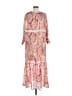 Dixie 100% Viscose Paisley Pink Orange Casual Dress Size XS - photo 1