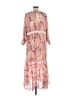 Dixie 100% Viscose Paisley Pink Orange Casual Dress Size XS - photo 2