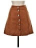 Assorted Brands Solid Brown Casual Skirt Size XS (estimated) - photo 1