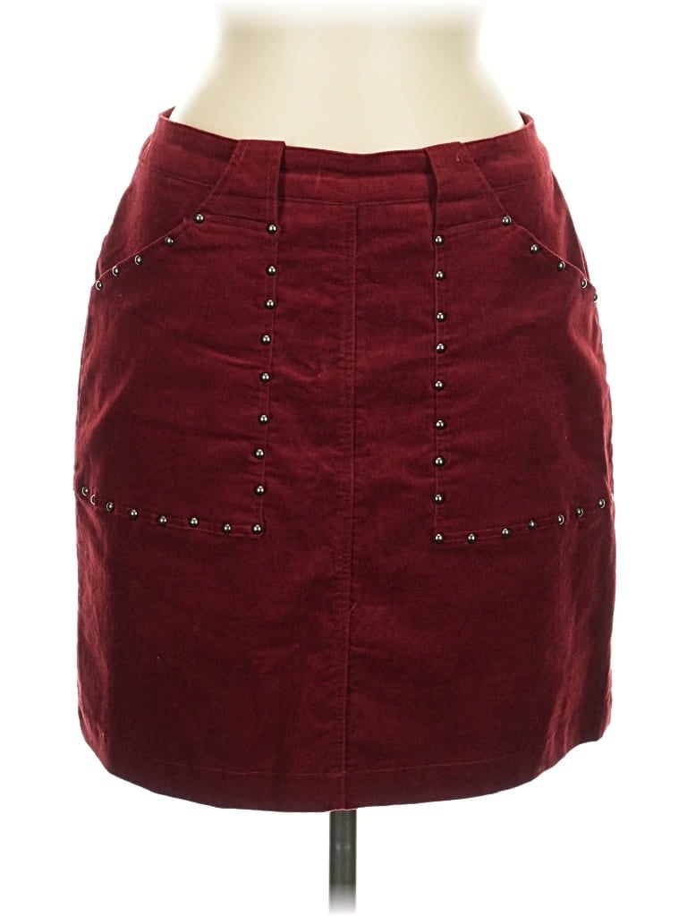Pre-owned Miami Casual Skirt In Burgundy
